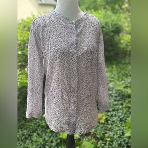 Anthropologie Ana Seff Floral Button Down Top size S